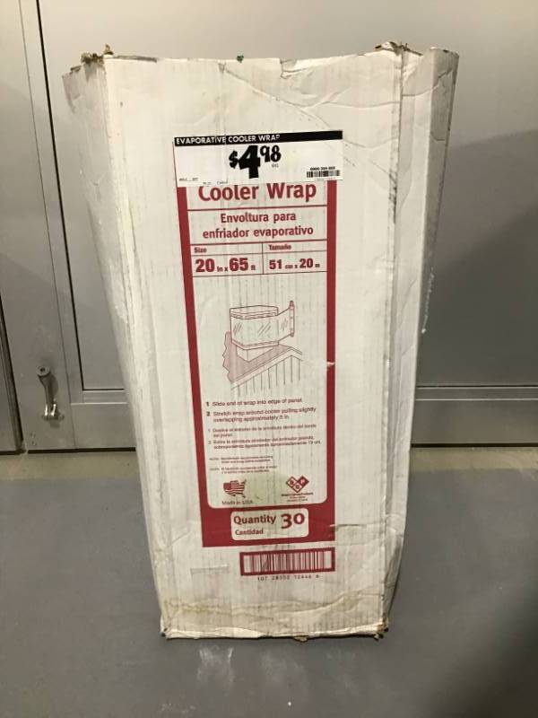 lot 37 image: Evaporative Cooler Wrap- Lot of 28 Rolls