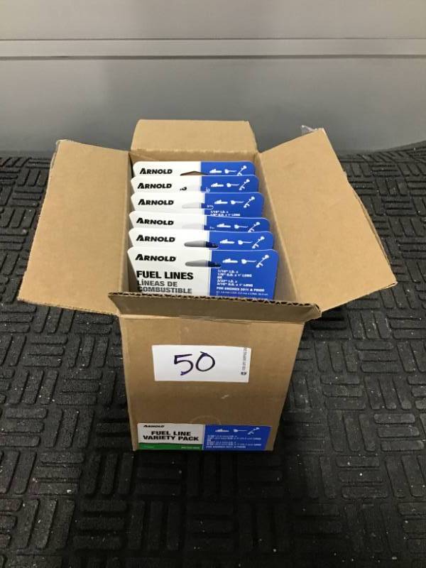 lot 50 image: Arnold 1 ft. Universal Fuel Line Kit- Lot of 6 NEW
