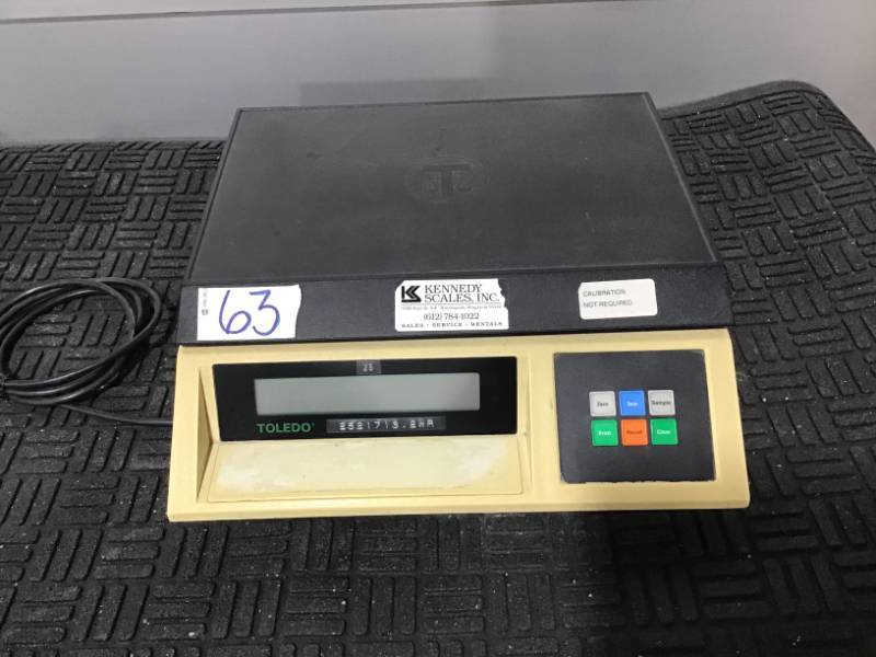 lot 63 image: Toledo Scale Model 8571 Serial #2521713-2WR