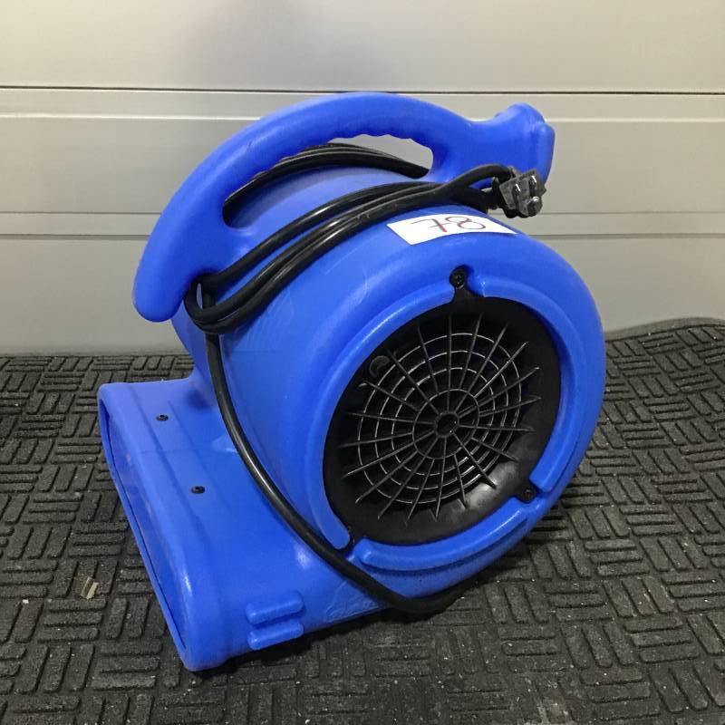 lot 78 image: B-Air 14 HP Air Mover Blower Fan for Water Damage Restoration Carpet Dryer Floor Home and Plumbing Use in Blue- Used