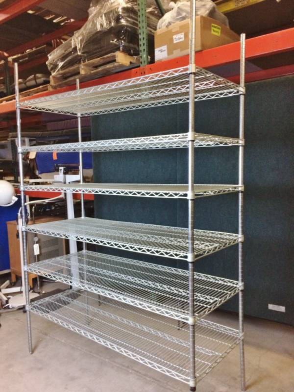 lot 13 image: Metro Stainless Steel Wire Rack Heavy Duty Six Shelves