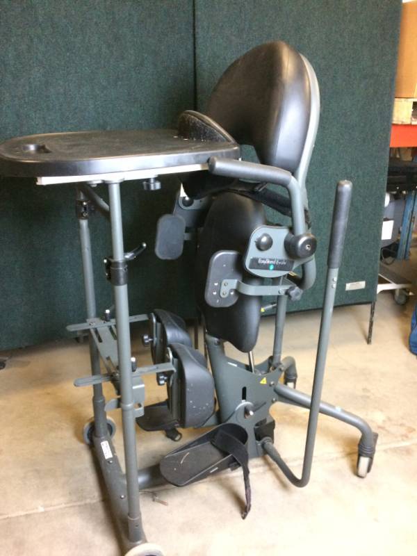 lot 36 image: MSRP $5000 EasyStand EVOLV Standing Frame ADULT MEDIUM Wheelchair Physical Therapy - 2017 WManual Excellent Condition One Just Sold On Ebay For $1600  Shipping