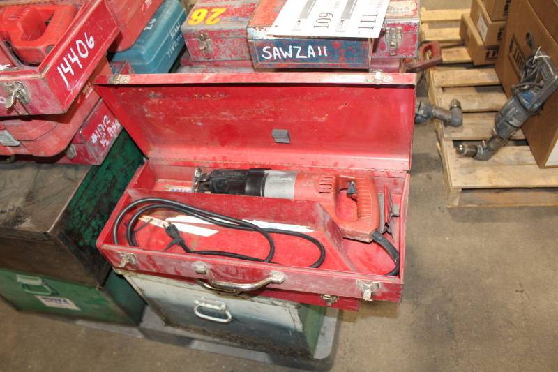 lot 110 image: Milwaukee Heavy Duty Sawzall with Case