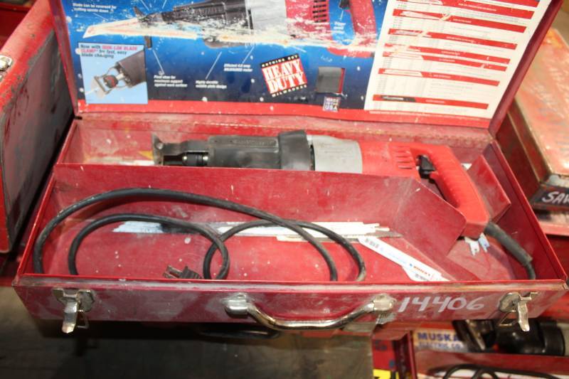 lot 111 image: Milwaukee Heavy Duty Sawzall with Case