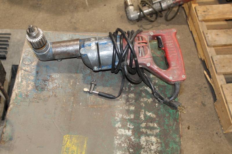 lot 130 image: Milwaukee Heavy Duty Right Angle Drill