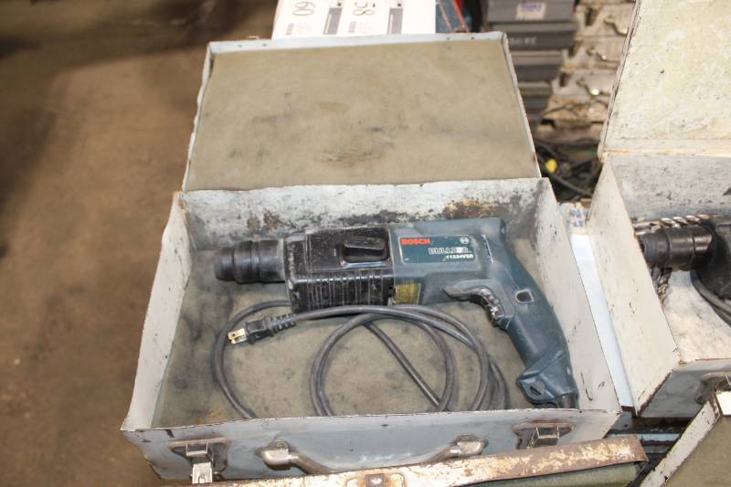 lot 153 image: Bosch Bulldog Hammer Drill with Case