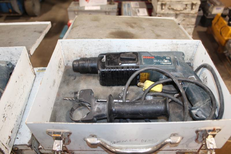 lot 163 image: Bosch Bulldog Hammer Drill with Case