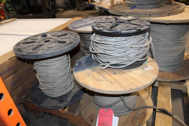 lot 98 image: Lot of (3) Partial Spools of Rope