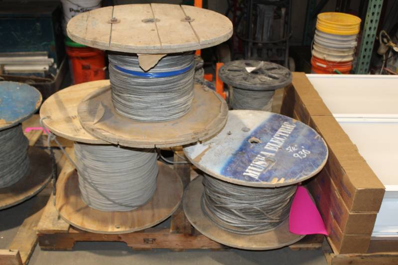 lot 97 image: Lot of (3) Partial Spools of Rope