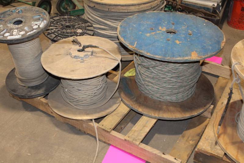 lot 99 image: Lot of (4) Partial Spools of Rope