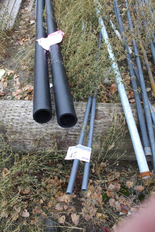 lot 47 image: Lot of (6) Poly Pipe