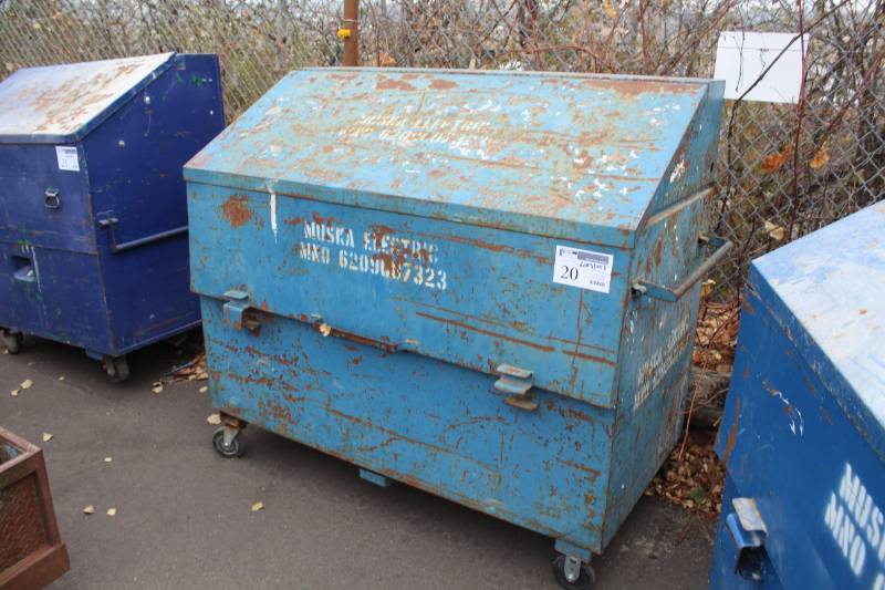 lot 20 image: Rolling Metal Job Site Work Box