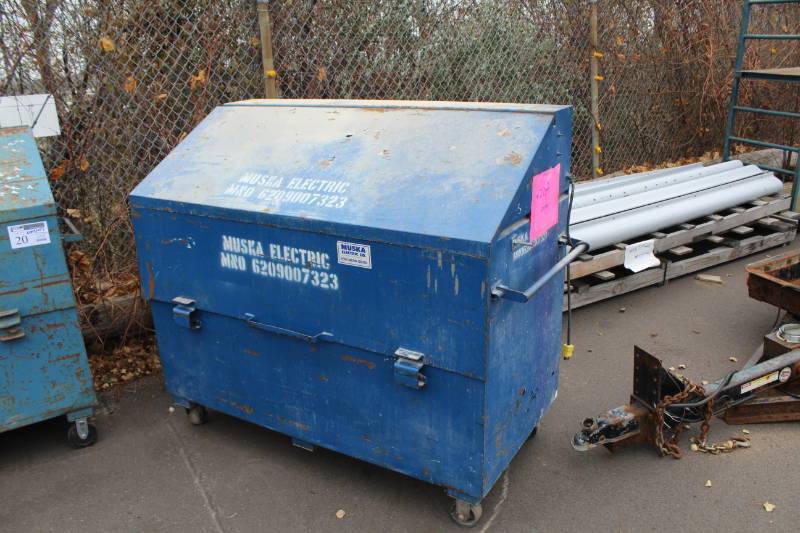 lot 21A image: Rolling Metal Job Site Work Box