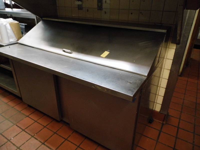 lot 1 image: Stainless Steel Refrigerated Prep Table
