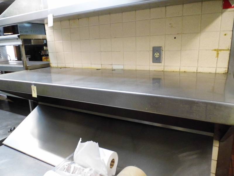lot 3 image: Stainless Steel Shelf