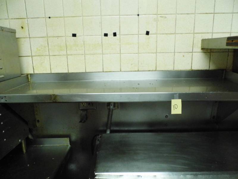 lot 10 image: Stainless Steel Shelf