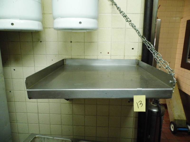 lot 13 image: Stainless Steel Shelf
