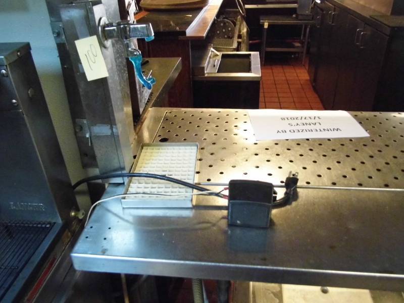 lot 100 image: Beverage Shelf w Dispenser