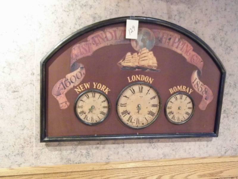 lot 129 image: 3 Clock Art