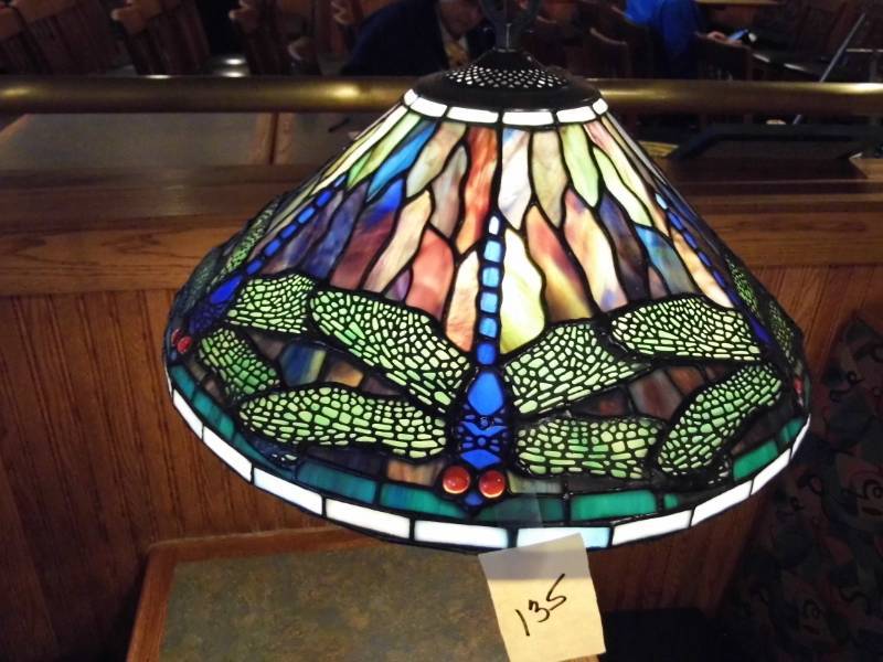 lot 135 image: Dragon Fly Hanging Lamp