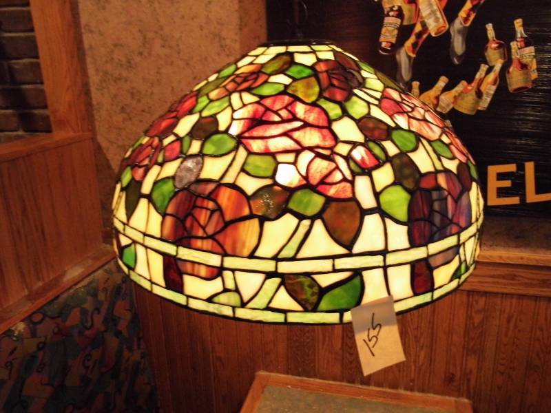 lot 155 image: Floral Hanging Lamp