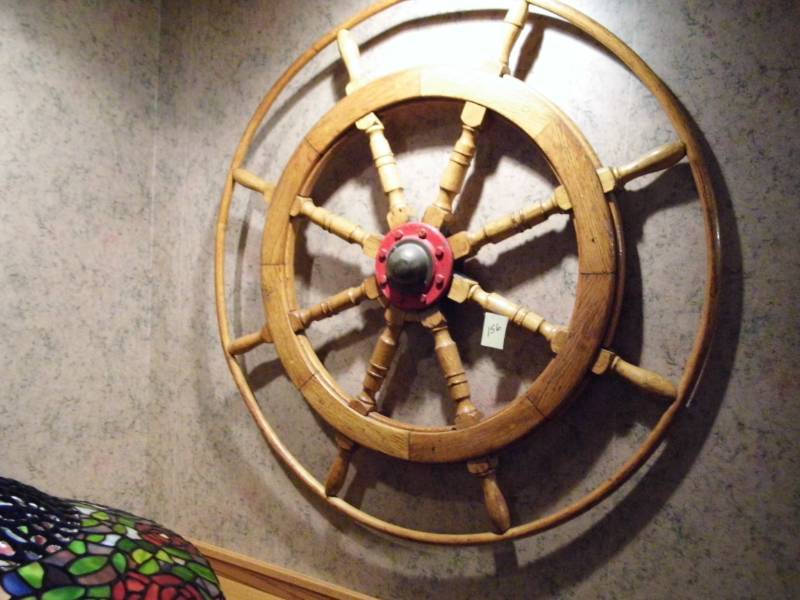 lot 156 image: River Boat Ships Wheel