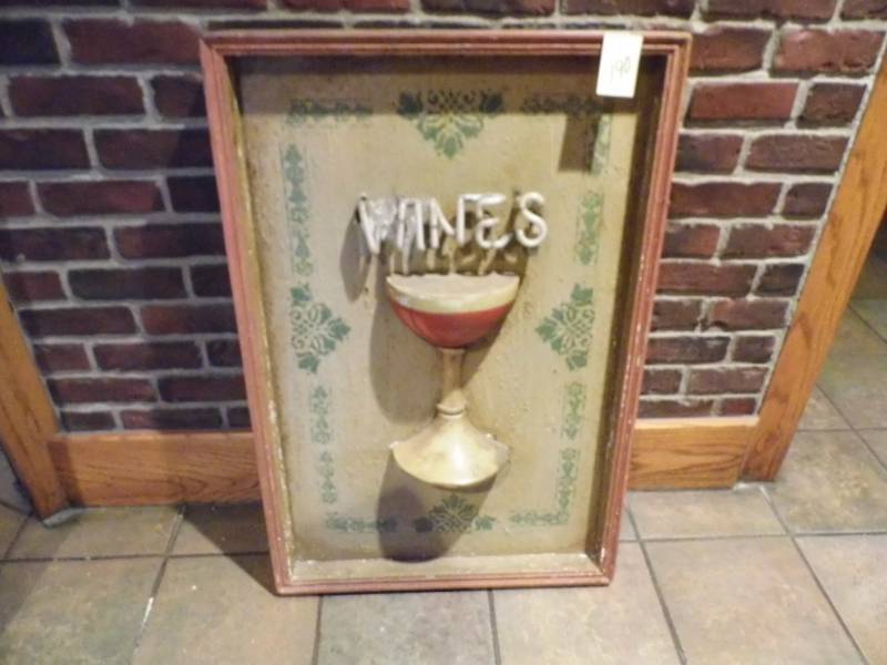 lot 190 image: Neon Wine Sign