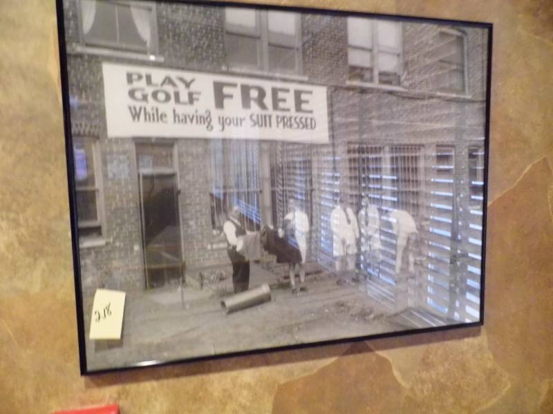 lot 218 image: Playing Golf Picture