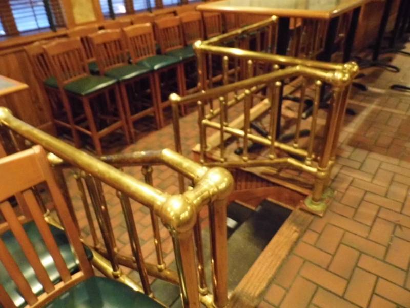 lot 251 image: Brass Railings in Bar -Excludes attached to Bar