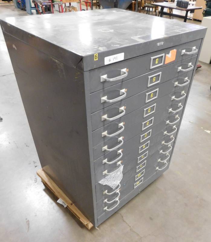 Metal Storage Drawers with Contents - 30(w) x 40(h) x 27(d)