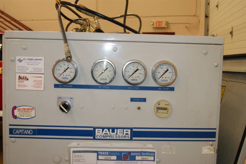 Bauer Breathing Air Purification System - Capitano Series w4 tanks