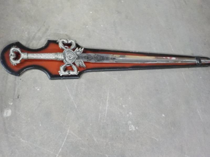 Gothic Sword on Wood already for ha...