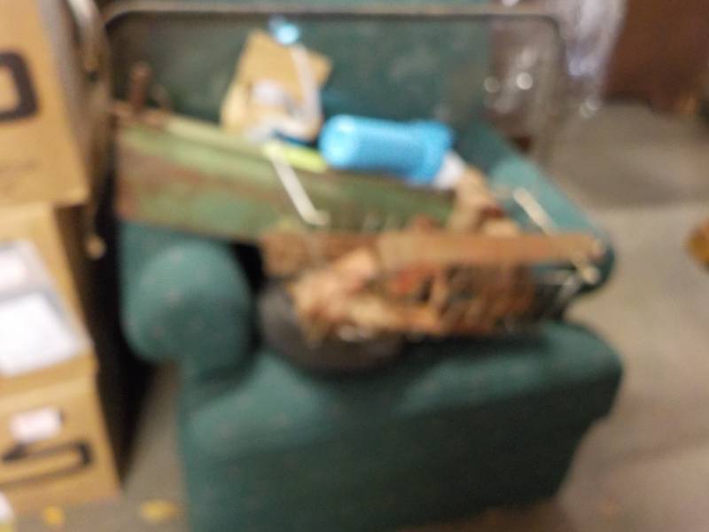 Laz-y-boy Chair with misc....