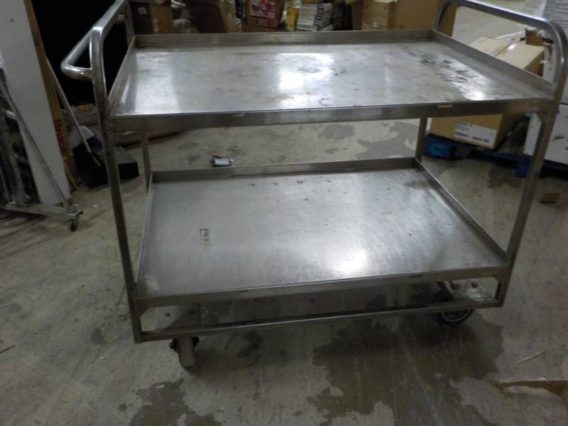 2 Shelf Stainless Steel Cart 47 x 3...