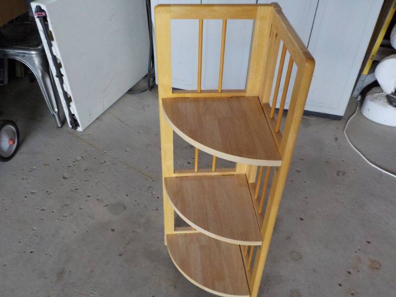 Wood Corner Stand Collapsible...