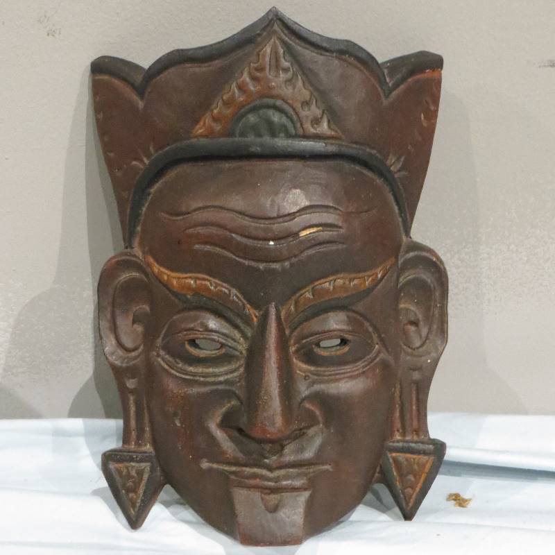 lot 12 image: Wooden Mask