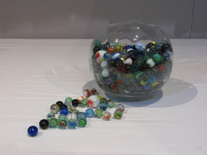 lot 29 image: Vase of Marbles