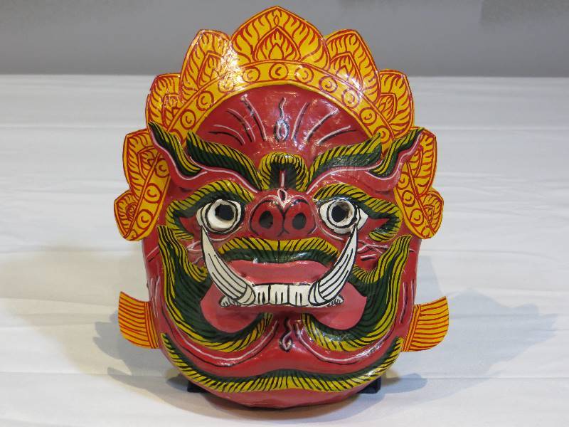 lot 60 image: Colorful Decorative Mask