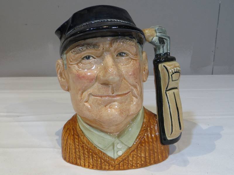 lot 75 image: Royal Doulton Golfer Toby Mug