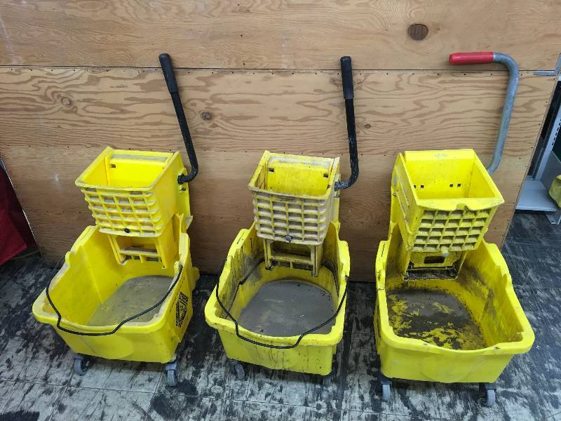 lot 262 image: Three Mop Buckets