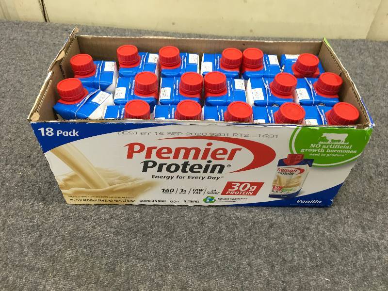 lot 539 image: Premier Vanilla Protein Drink, Retail $26.99
