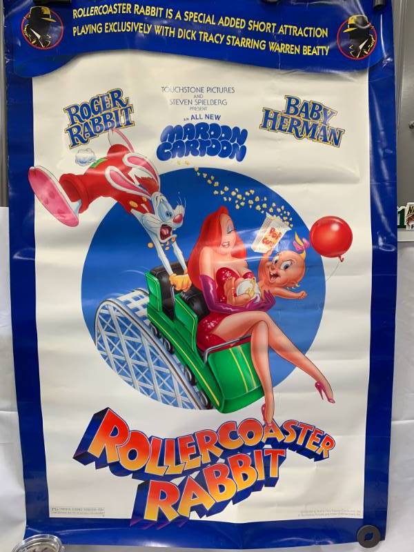 Roller Coasters Rabbit 1990 Original Movie Poster | NOT TO MISS ...