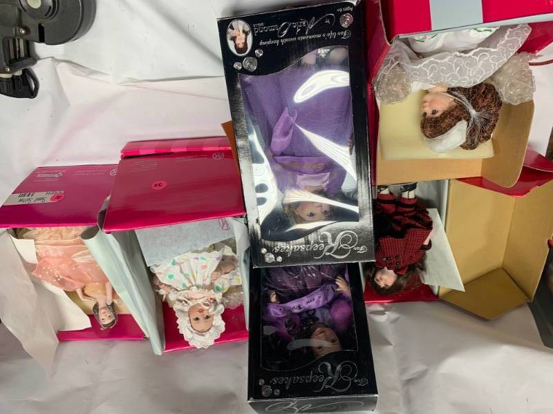 lot 64 image: Lot of 6 Marie Osmond Dolls $259 retail