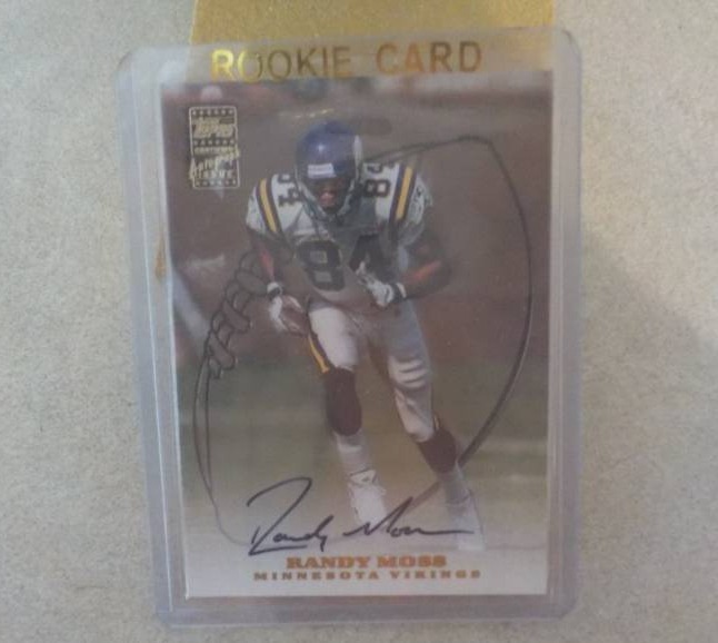 Randy Moss Rookie Signed Card...