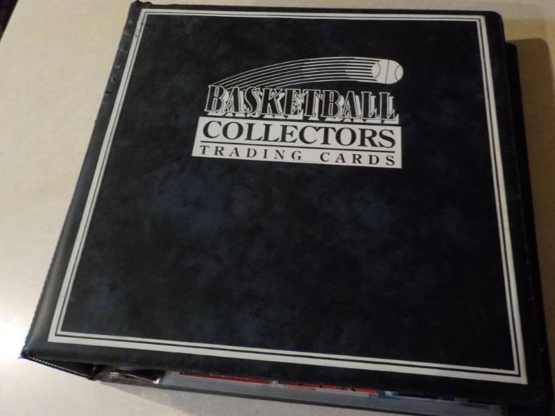 Basketball Trading Cards Book and a...