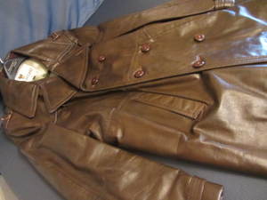 lot 58 image: Leather Coat