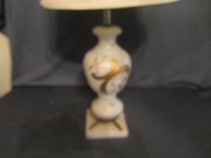 lot 77 image: Hand Painted Lamp