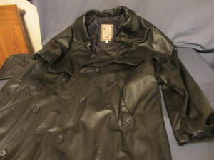 lot 90 image: Leather Coat