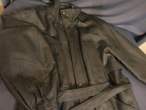lot 56 image: Leather Coat