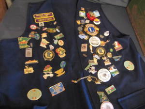 lot 102 image: Lions Director Vest & Pins